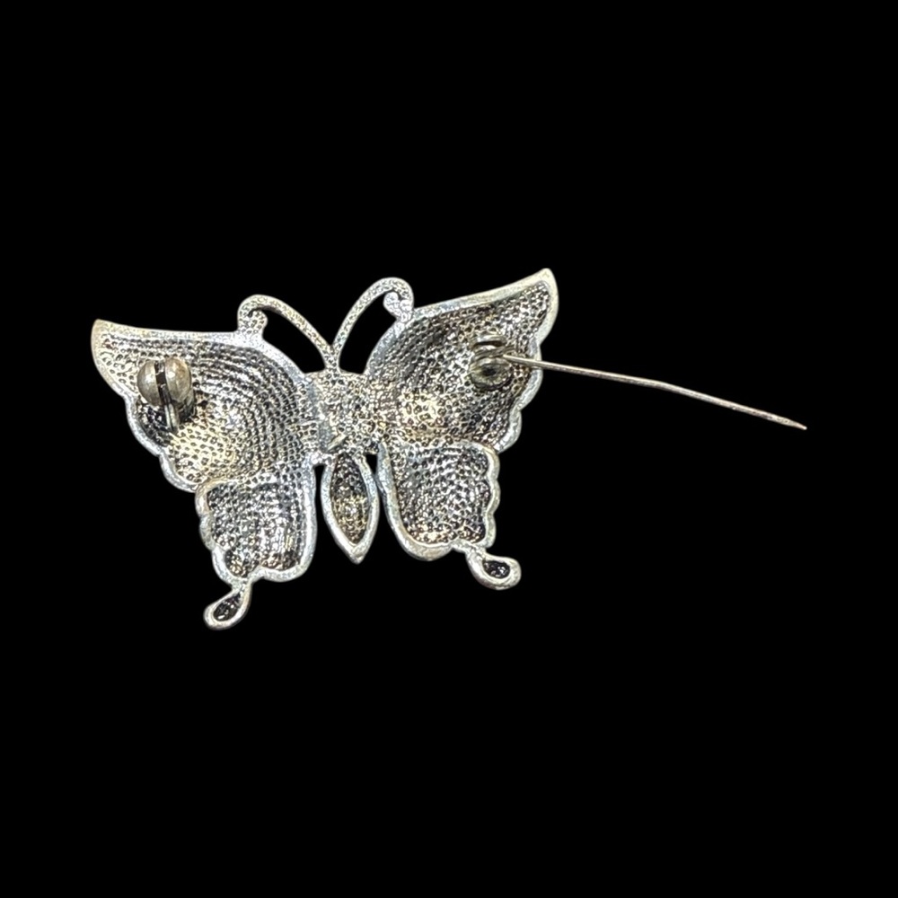 Source Unknown Silver Butterfly Brooch - Picture 2 of 2